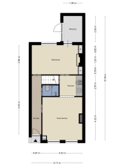 Plattegrond Steijnstraat 57 HENGELO