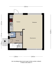 Plattegrond Kievitstraat 17 GOOR