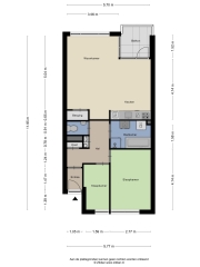 Plattegrond Gedempte Kattendiep 58 GRONINGEN