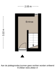 Plattegrond Korreweg 165 b GRONINGEN