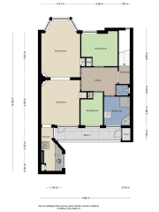 Plattegrond Korreweg 165 b GRONINGEN