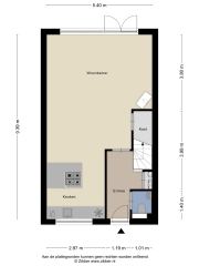 Plattegrond Antillenstraat 72 GRONINGEN