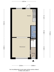 Plattegrond Ootmarsumsestraat 140 ALMELO