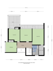 Plattegrond Bornerbroeksestraat 459 a ALMELO