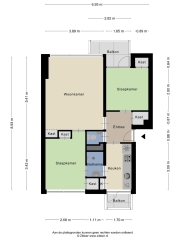 Plattegrond Verdistraat 16 HENGELO