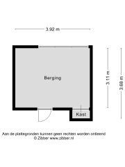 Plattegrond Verdistraat 16 HENGELO