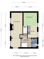 Plattegrond Damsterdiep 114 GRONINGEN