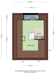 Plattegrond Damsterdiep 114 GRONINGEN