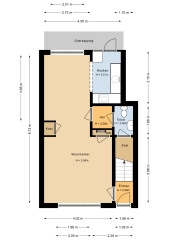 Plattegrond Hyacinthstraat 143 GRONINGEN